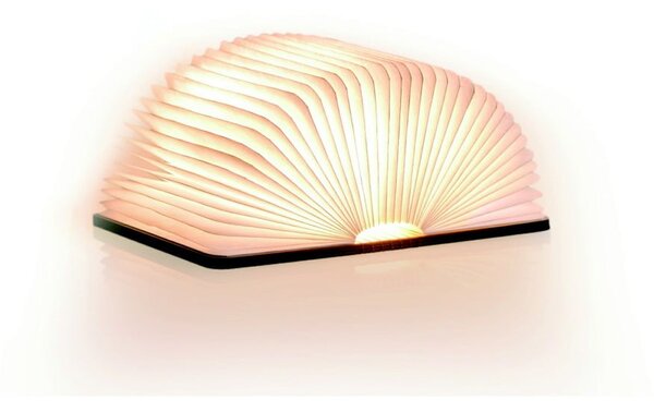 LED namizna svetilka v naravni barvi s tekstilnim senčilom (višina 2,5 cm) Booklight – Gingko