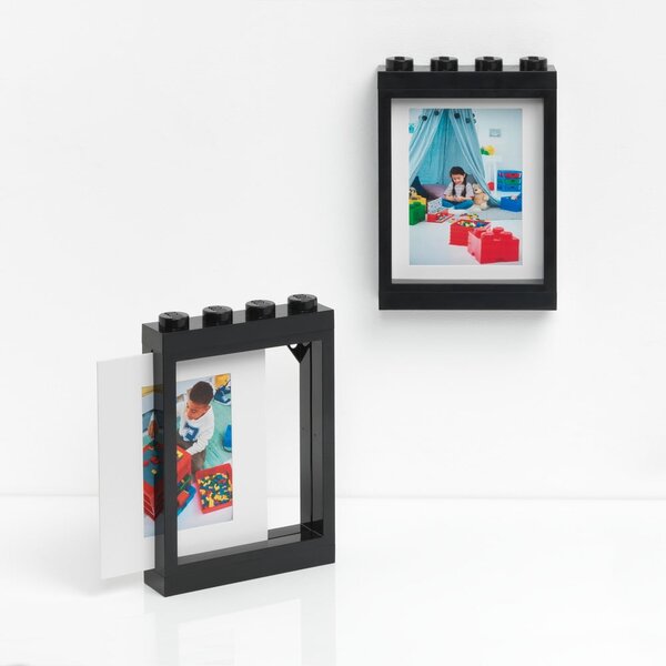 Črn okvir za fotografije LEGO®, 19,3 x 26,8 cm