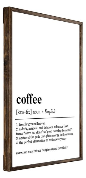 Plakat z okvirjem 50x70 cm Coffee – Wallity