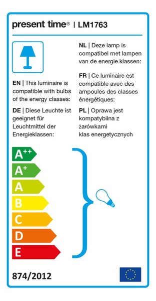 Bela namizna svetilka Leitmotiv Bonnet