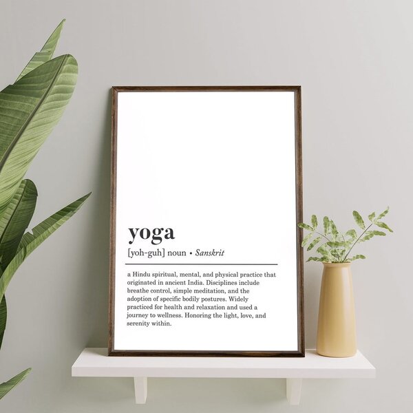 Plakat 50x70 cm Yoga – Wallity