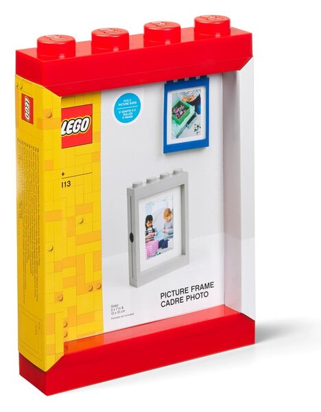 Rdeč okvir za fotografije LEGO®, 19,3 x 26,8 cm