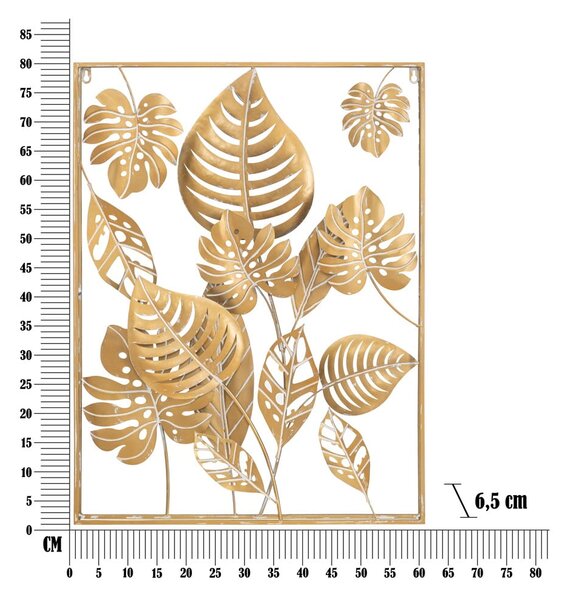 Kovinska stenska dekoracija 60x80 cm Jungle - Mauro Ferretti
