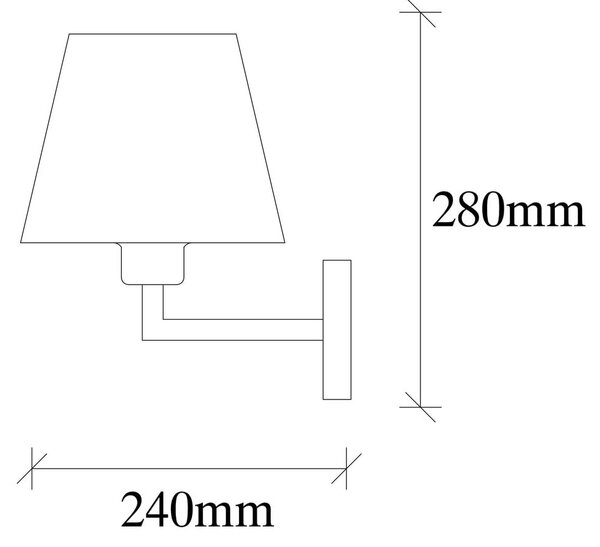 Stenska svetilka v zlati barvi Opviq lights Profil