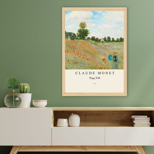 Plakat z okvirjem 35x45 cm Claude Monet – Wallity