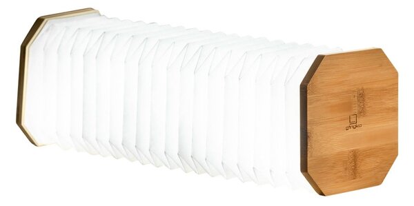 LED zatemnitvena namizna svetilka v naravni barvi (višina 3,5 cm) Accordion – Gingko