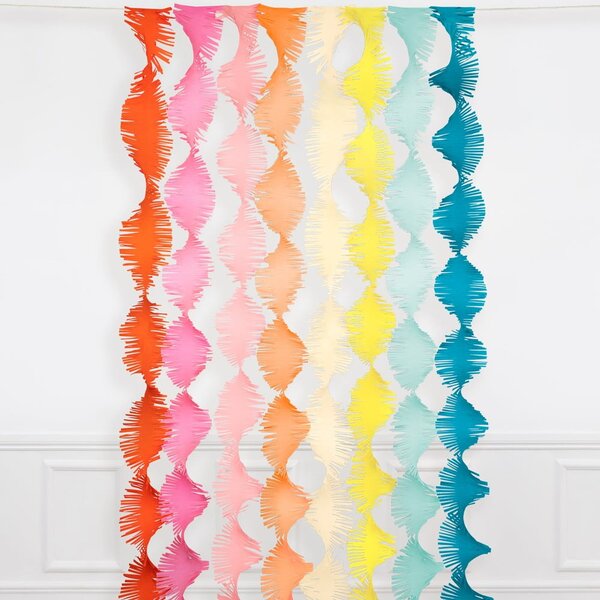 Girlanda Rainbow Twisty Fringe – Meri Meri