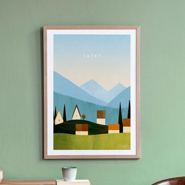 Plakat 50x70 cm Tatry - Travelposter