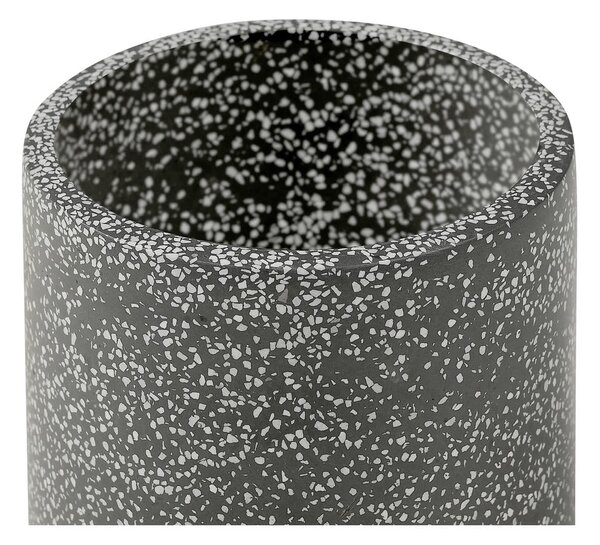 Temno siv cvetlični lonček Bonami Selection Terrazzo, ø 34 cm