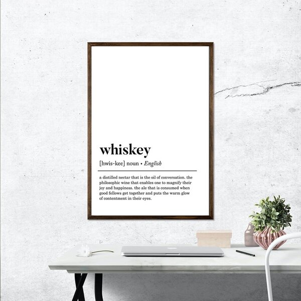 Plakat 50x70 cm Whiskey – Wallity