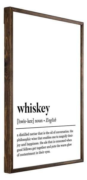 Plakat 50x70 cm Whiskey – Wallity