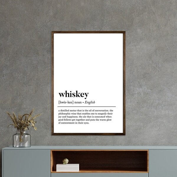 Plakat 50x70 cm Whiskey – Wallity