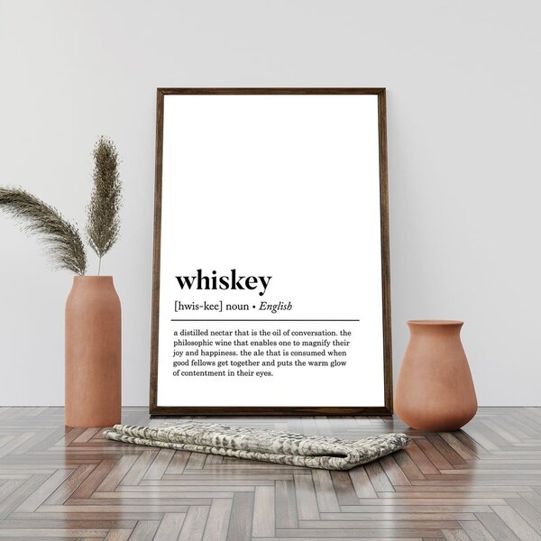 Plakat 50x70 cm Whiskey – Wallity