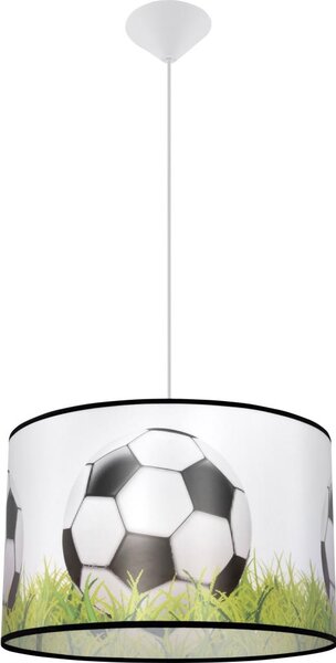 Sollux SL.1429 - Otroški lestenec na vrvici FOOTBALL 1xE27/15W/230V pr. 40 cm