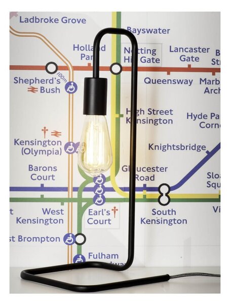 Črna namizna svetilka (višina 44 cm) London – it's about RoMi