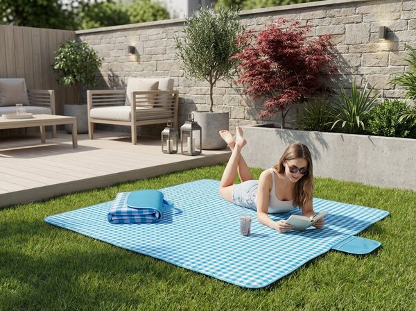 Zložljiva plažna podloga za piknik PIKNIX 145x200 cm - več barv Barva: Oranžna