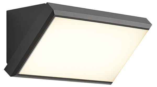 Moderna zunanja stenska svetilka temno siva vklj. LED IP65 - Marek
