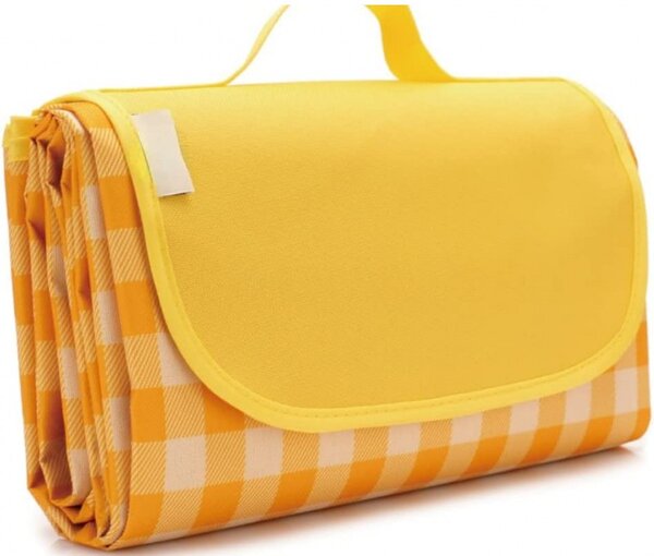 Zložljiva plažna podloga za piknik PIKNIX 145x200 cm - več barv Barva: Oranžna