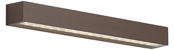 Industrijska zunanja stenska svetilka rjave barve 55 cm vklj. LED IP65 - Hannah