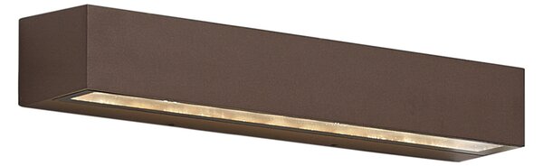 Industrijska zunanja stenska svetilka rjave barve 38 cm vklj. LED IP65 - Hannah