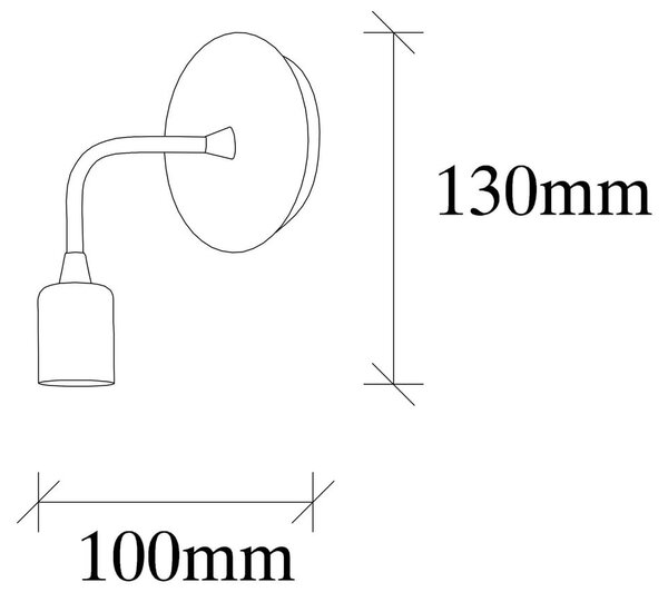 Črna/naravna stenska svetilka Dartini – Opviq lights