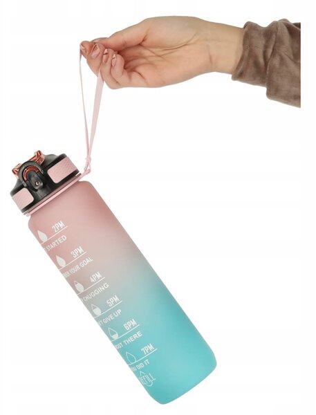 Športni bidon s slamico za vodo 1000ml