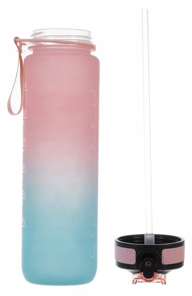 Športni bidon s slamico za vodo 1000ml