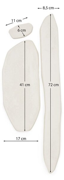 Stenska dekoracija v kompletu 3 ks 25,5x71,5 cm Siluna – Kave Home