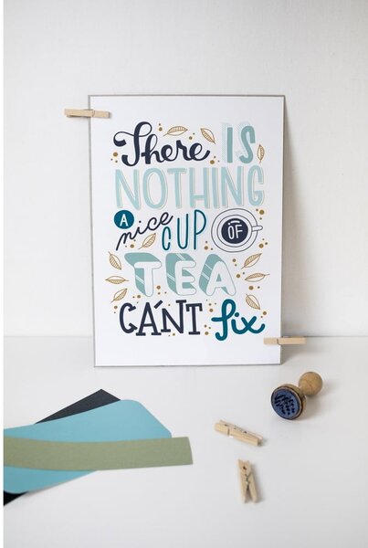 Print z motivom A Nice Cup of Tea Printintin, format A4