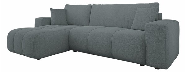 Kotna garnitura Comfivo 361, Funkcija spanje, Predal, 244x145x82cm, Noge: Plastika