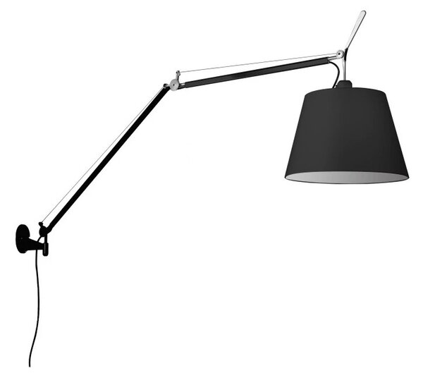 ArtemideArtemide - Tolomeo Mega Stenska Svetilka s Stikalo Ø320 Črna Artemide