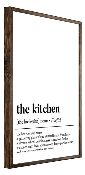 Plakat z okvirjem 50x70 cm Kitchen – Wallity