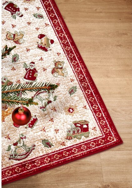 Rdeča preproga z božičnim motivom iz mešanice bombaža 50x80 cm Toy's Delight Red Christmas – Villeroy&Boch