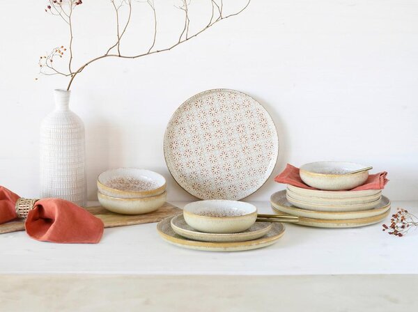 Creatable Jedilni Servis Emiliana Peach, 12-Delni