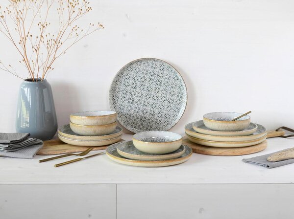 Creatable Jedilni Servis Emiliana Grey, 12-Delni