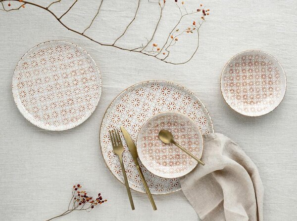 Creatable Jedilni Servis Emiliana Peach, 12-Delni