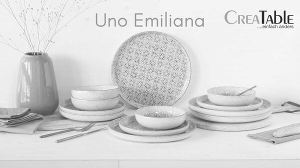 Creatable Jedilni Servis Emiliana Grey, 12-Delni