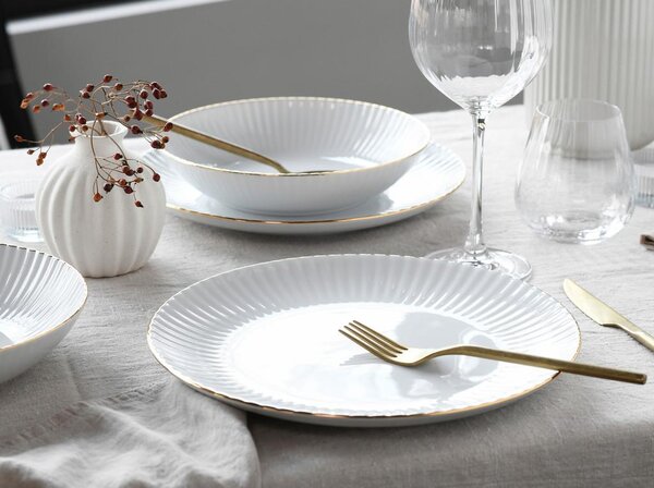 Creatable Jedilni Servis Allegra Goldband, 12-Delni