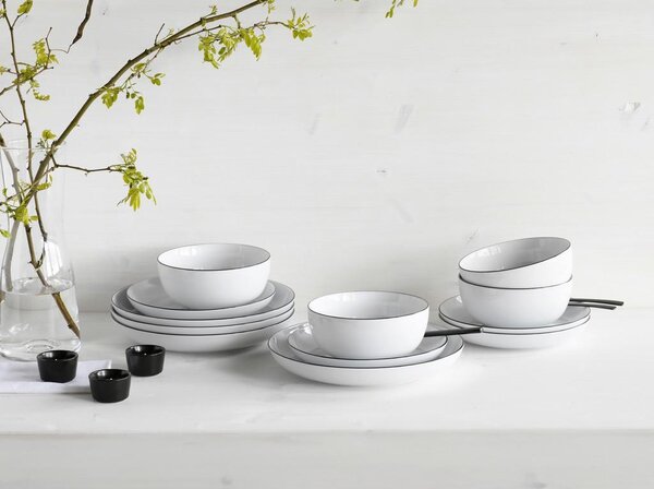 Creatable Jedilni Servis All Round Black Line, 12-Delni