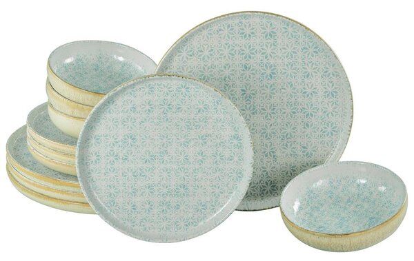 Creatable Jedilni Servis Emiliana Blue, 12-Delni