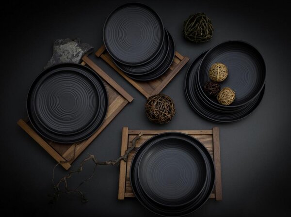 Creatable Jedilni Servis Lava Stone Black, 12-Delni