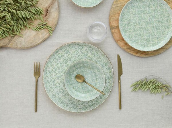 Creatable Jedilni Servis Emiliana Green, 12-Delni