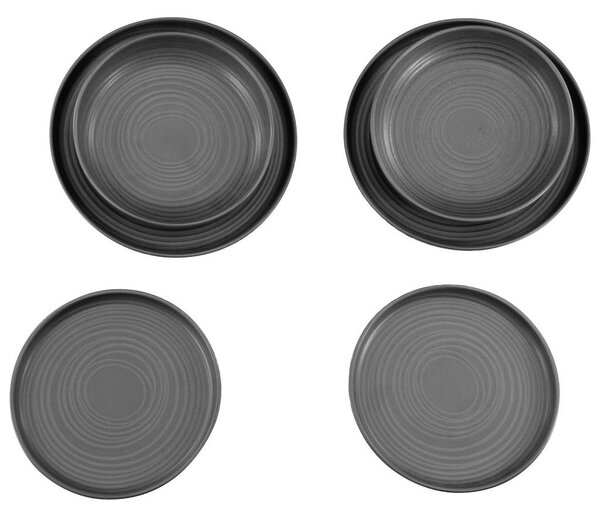 Creatable Jedilni Servis Lava Stone Black, 12-Delni