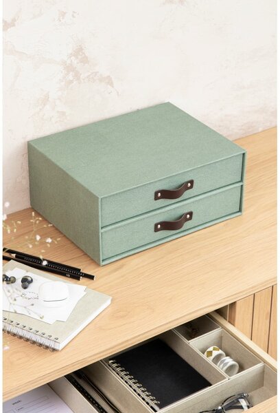 Zelen kartonast organizator za predale Birger Canvas Paper Laminate – Bigso