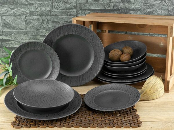 Creatable Jedilni Servis Schiefer Black, 12-Delni