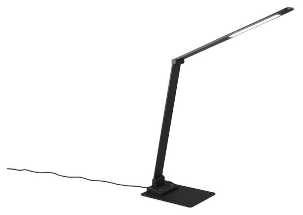 Črna LED zatemnitvena namizna svetilka (višina 72 cm) Travis – Trio