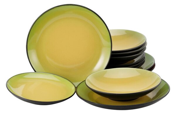 Creatable Jedilni Servis Hot Green, 12-Delni