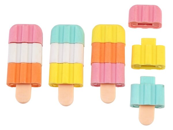 Komplet 3 dišečih radirk Ice Lolly - Rex London