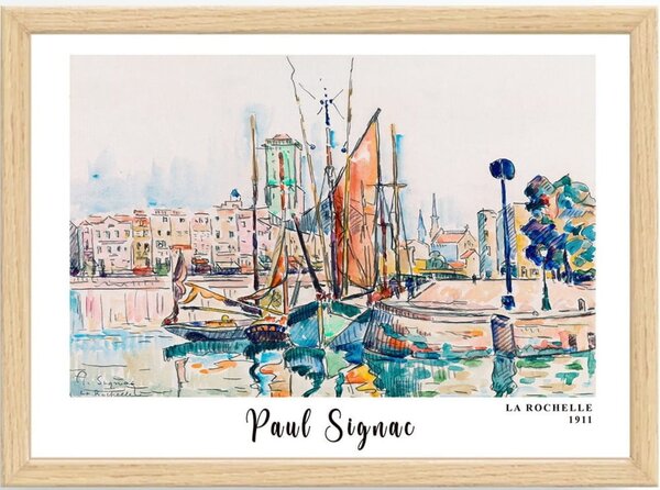 Plakat z okvirjem 45x35 cm Paul Signac – Wallity