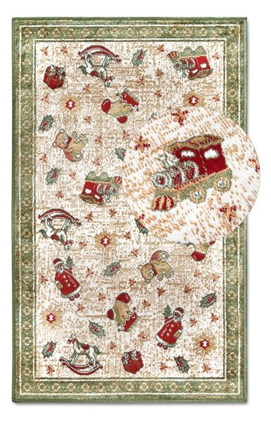 Zelena preproga z božičnim motivom iz mešanice bombaža 50x80 cm Toy's Delight Green Christmas – Villeroy&Boch